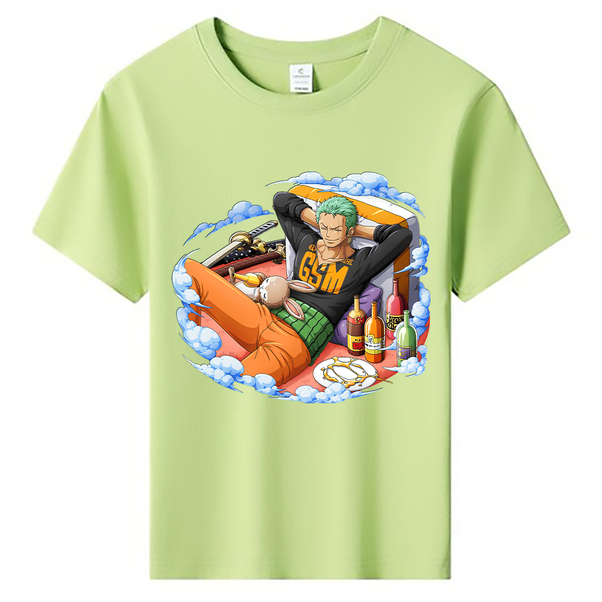 ワンピース ロロノア・ゾロ ONE PIECE Roronoa Zoro 綿100％キッズTシャツ（フロントプリント）